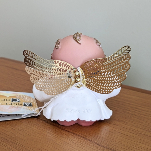 ANGEL CHEEKS "ANGEL WITH FLAG" KIRK'S KRITTERS 2001 FIGURINE - Picture 3 of 11